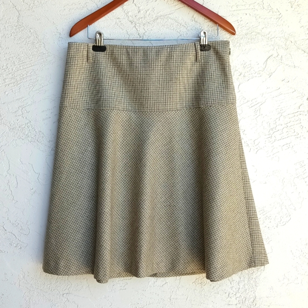 THEORY A-Line Skirt Wool Blend Size 12